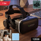 Side view of the Fitnos VR Headset, highlighting built-in headphones.