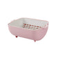 Multicolor rotatable strainer basket, a versatile tool for any kitchen.