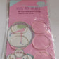 Packaging of silicone shoe insoles heel pads in a retail box