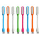 Assorted USB LED Light Lamps in various colors, connected via USB.