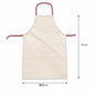 Dimensions and size guide for kitchen apron