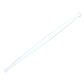 Durable white plastic rolling pin ready for chapati making on a kitchen counter.