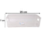Size guide for transparent storage box