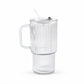 Glass tumbler on white background ready for use