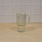 Pack of glass tumbler with straw in box