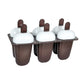 Close-up of a single ice candy mold, highlighting the convenient drip guard.