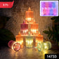 Battery-operated LED flameless candle lights with flickering flame effect