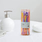 Pack of 8 durable Toothbrush Travel Cases in various colors.