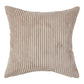 Decorative corduroy cushion cover adding elegance to a contemporary living room setting.