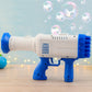 Ergonomic handle and trigger design of the bubble gun for easy use.