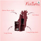 Soft matte finish lipstick in compact case perfect for daily use