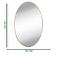 Stylish oval adhesive mirror stickers enhancing a bathroom's modern design.