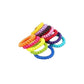 The packaging box for the 100-piece telephone wire hair bands set.