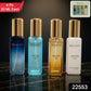 Set of four premium unisex perfumes with diverse scents like aquatic and oud