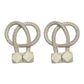 Modern magnetic curtain rope tiebacks providing a chic touch to home decor.