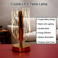 Crystal LED table lamp with acrylic body and stable base design