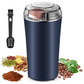 A person grinding coffee beans with the Dabster Coffee Grinder Blender.