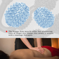 The muscle massage roller featuring drop-shaped massage particles for deep tissue relief.