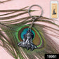 High-quality metal Shiva Face Keychain with secure chain and ring