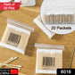 Double-headed bamboo cotton swabs for versatile personal care.