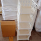 Stackable storage cart with individual drawers, shown organized in a home setting.
