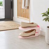 Portable adjustable shoe storage rack ideal for home organization