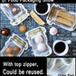 Detailed view of the durable and leakproof 150ml food storage pouch.
