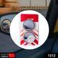 Adjustable convex blind spot mirror showcasing its 360-degree rotation feature.