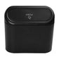 MiniRider compact car trash can featuring secure lid closure