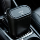 Compact plastic mini car trash can with lid, perfect for vehicle trash