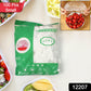 A selection of colorful elastic food covers sealing different food items like fruits and vegetables.