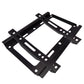 Front view of the universal TV wall mount with mounting hardware.