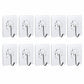 Transparent adhesive hooks set on wall