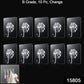 Pack of 10 transparent wall hooks arranged neatly