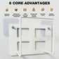 WiFi router wall mount bracket holder stand with open frame design
