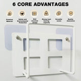 WiFi router wall mount bracket holder stand with open frame design