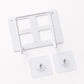 White plastic WiFi router bracket holder with durable build