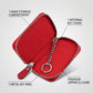 Use of snap hook for attaching leather key case