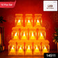 Close-up of battery-operated LED storm lantern decorative lights