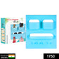 Multipurpose bathroom organizer showing separate compartments for soap, toothbrushes, and paste.