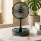 USB portable desk fan with adjustable height and quiet airflow
