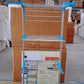 Detail of the clothes drying stand's side wings with dedicated hanger holes.