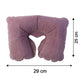 Size guide for travel neck pillow