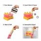 Top view of individual BPA-free plastic kulfi moulds with lids.