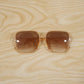 Detail view of trendy sunglasses for men and women