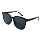 Black sunglasses with white background and elegant design