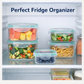 Close-up of an airtight snap-lock lid on a food storage container.