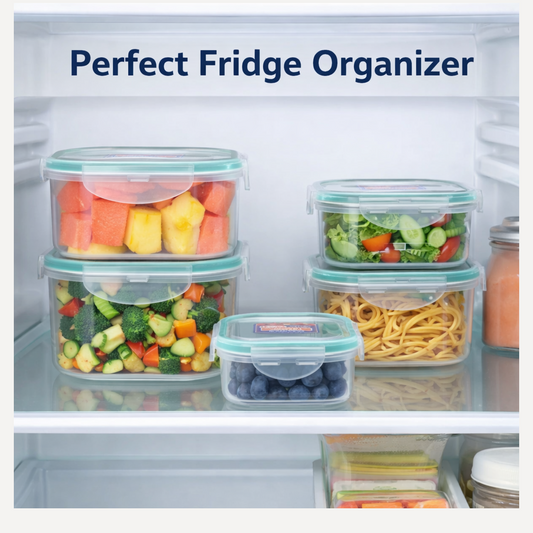 Close-up of an airtight snap-lock lid on a food storage container.