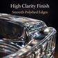Packaging details and product specifications for the Organivo glass ashtray.