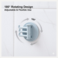 Detailed view of the punch-free adhesive wall hook showing its three foldable arms.